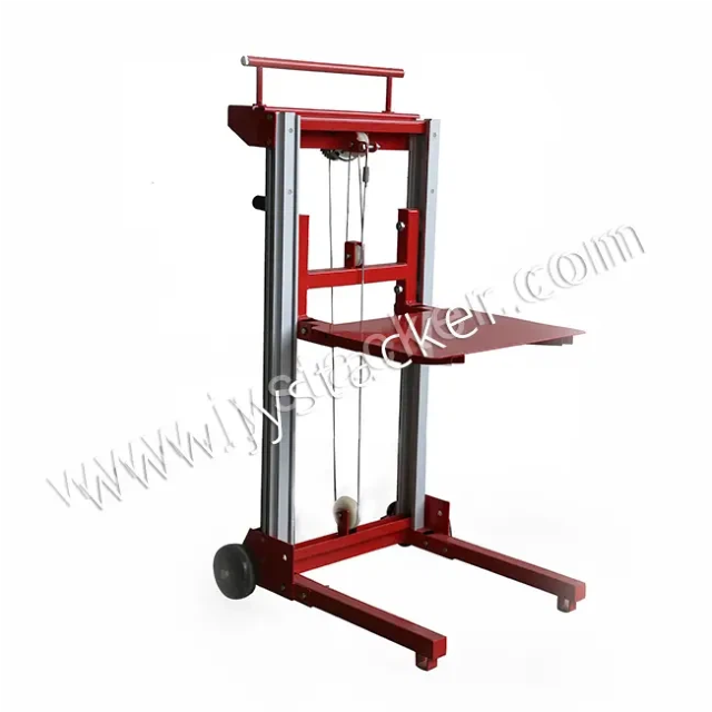 Como funciona um elevador portátil de alumínio？